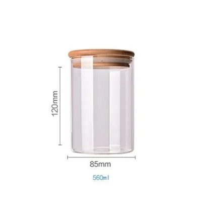 Bamboo-Covered Glass Food Storage Containers